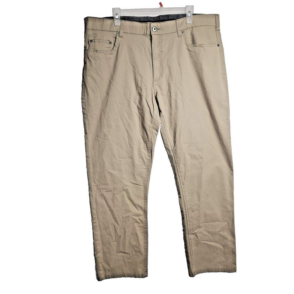 Mason 5 Pocket Pant Mens Size 40x30 Brown Comfort Waist Band YKK Zipper Stretch